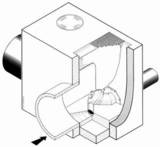 0121n Régulateur Vortex conique – Implantation noyée